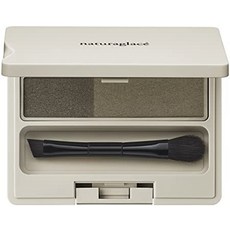 일본 발송 눈썹 아이브로우 팩트 내츄라글라스 파우더 02 미디엄 브라운 위드 브러쉬, 01(올리브 그레이), 1개
