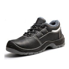 SAFE安全鞋 男士保暖毛絨內襯耐磨防滑工作鞋，冬季保暖、防滑耐磨、工作安全防護