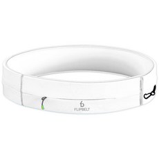 FlipBELT 벨트 러닝 & 피트니스 운동 벨트 블랙 미디엄, X-Large, White