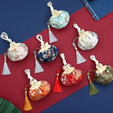 향낭 복주머니 파우치 설추석 태슬 복조리 DD-12990, 실버