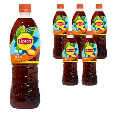 Lipton 立頓 無糖水蜜桃冰茶, 6瓶, 500ml