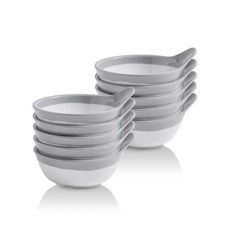 유포코리아 업소용 멜라민 그레이림 덴다시 12.5cm, 10개
