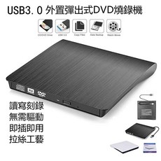 輕巧便攜USB外接式DVD播放器，高速讀取，支援多種光碟格式，即插即用, 3136黑