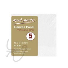 늘윗트 미술놀이 몽마르뜨 캔버스 10.2 x 10.2cm 5매입