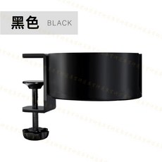 桌邊夾式水杯耳機架 免打孔 穩固承重5KG 360度旋轉 鋁合金材質 適用多種杯型, 1個, 一般款【水杯架｜黑】