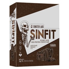 Sinister Labs Sinister 烘焙雙層高蛋白脆脆棒, 83g, 12入