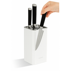 리빙위드미 깔끔정리 주방 칼꽂이 멀티 칼보관 통풍 블록, 1개, 화이트