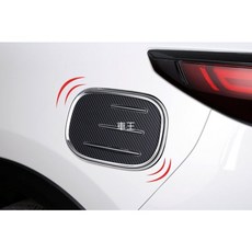 【車王汽車精品百貨】馬自達 Mazda 2017 Cx-5 CX5 二代 油箱裝飾蓋 油箱蓋 油箱蓋貼 電鍍 碳纖維紋, 1個