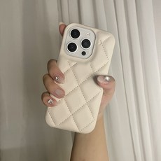 캐비어 퀄팅 레더 가죽 케이스