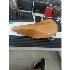 牛皮 自行車 彈簧款 復古 座墊, 如圖所示, 1個