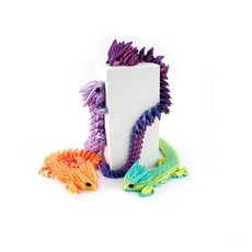 3D 드래곤 피규어 60cm 프린팅 토이 자유롭게 움직이는 관절 용 동물 장난감 장식, 1개