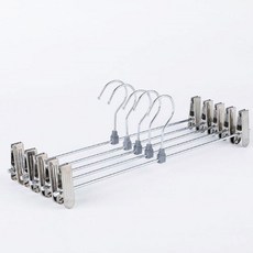 옷걸이 옷정리 집게바지걸이 편리한 10개 30036PC 1(PC), 실버, ONESIZE