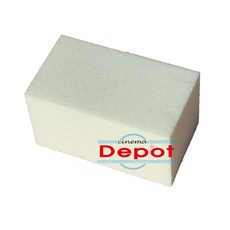 화이트 샌딩블럭 미니 1/2사이즈 하프샌딩 120그릿 젤네일제거, 1개, 백색