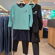 [아동/베네통키즈] 초등 아동 주니어 생존 수영 남 여 공용 래쉬가드 세트 상의 + 하의 + 수영모 (3종)