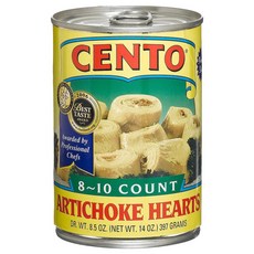 센토 아티초크 하트 8~10 카운트, 397g, 1개