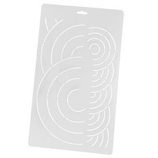 패치워크 페인팅 #10을 위한 명확한 플라스틱 스텐실 퀼트 템플릿 도구, 아크릴, 1개