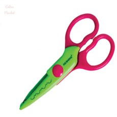 앤젤라마켓 핑킹 소형 톱날가위, 물결형 (305350)