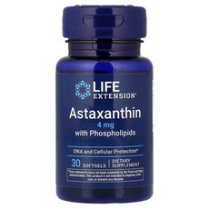 라이프익스텐션 인지질이 함유된 아스타잔틴 4mg 소프트젤 30정, 1개