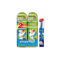 Schick 시크 약용 쉐이브가드 더블팩 W팩 면도기 면도기 남성 녹색 면도기 면도기 덤 세트 200그램 x 2