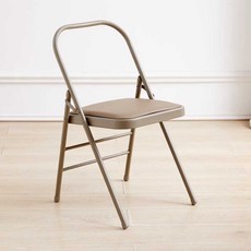 접이식 요가 전문 매트 연습 홈트 스툴 갈색 스펀지, 1개, 캐멀 - 강화형