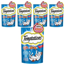 Temptations 喵愛餡 貓點心, 開胃三文魚/甜鮭口味, 75g, 5包
