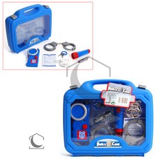 경찰놀이 가방종합세트 유아장난감추천, 파란색외 혼합색상