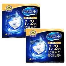 유니참 시루콧토 우루우루 스폰지 페이셜 코튼, 2개, 40매입