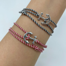 로프 닻 앵커 실팔찌 매듭팔찌 4color 우정팔찌 커플팔찌