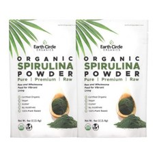 어스써클오가닉스 스피룰리나 분말 113g(4oz), 2개
