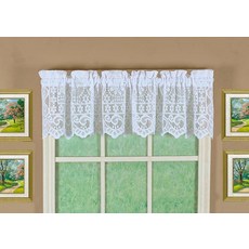 Today's Curtain Hopewell 프리미엄 레이스 패널 213.4cm(84인치) 화이트 너비 147cm(58인치) x 길이 213