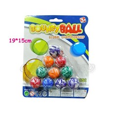 寶貝玩具屋 綜合趣味彈力球10入 - 兒童橡皮球, 1個