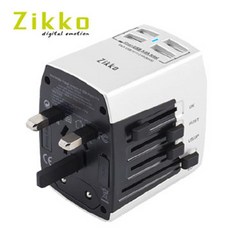 Zikko 4USB Port Pro 旅行插座, 1個