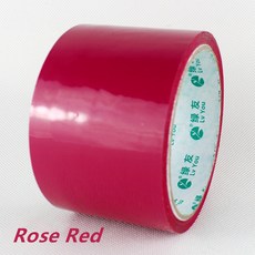 라벨 테이프 호환 다양한 색상의 패션 고점도 접착 밀봉 OPP 카톤 포장 컬러풀한 포지셔닝 마운팅, [02] Rose Red, [01] 30 메터, 4.8cm, Rose Red