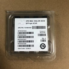 C8R25B 721000-002 MSA2050 10GB SR iSCSI 10기가비트 광 모듈 4개