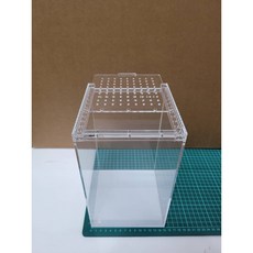貓的水族 貓水族 15*15*25cm壓克力爬蟲箱/爬蟲盒【磁吸式滑蓋】飼養盒/飼養箱 磁吸 爬蟲, 1個