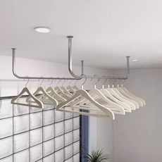 천정건조대 아파트 베란다빨래걸이 베란다 스텐 빨래걸이 이불 천장 설치 빨래봉, 05. 길이150x높이10