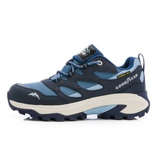GOODYEAR【薩帕】男女透濕防水戶外鞋-藍 耐磨防滑 輕量舒適 登山健行首選