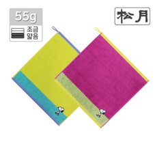 스누피 컬러 핸드 고리 타올 수건 타월 순면 코튼 캐릭터 핸드타올 어린이집 유치원 개인 손수건, 분홍, 1개