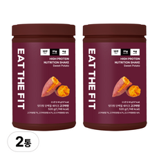 잇더핏 단백질 쉐이크 대용량(고구마맛), 2개, 520g