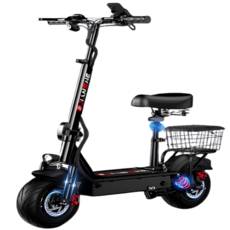 산타고 접이식 좌식 전동 킥보드 10인치 휴대용 전기 퀵보드, 48V 1500W 70-80km, 1개