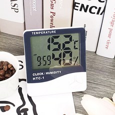 가정용 온도계 습도계 LED 온습도계 디지털온습도계 탁상시계 미니온습도계 rds+7598Zu