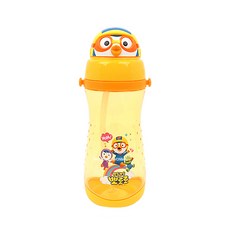 릴빵 뽀로로 허니듀 어깨끈 입체 트라이탄 빨대물통 PR8380, 590ml, 혼합색상, 1개