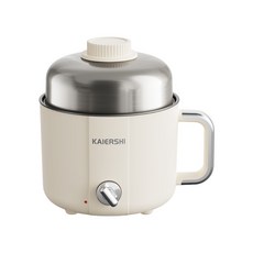 KAIERSHI 電煮鍋 多功能家用電熱鍋, 碗蓋款不粘內膽:1個