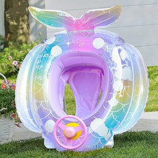 夢幻美人魚方向盤游泳圈 兒童幼兒座圈 適合1-6歲, 夢幻美人魚方向盤座圈 適合1 6歲