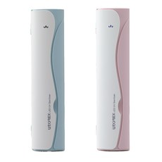 유토렉스 블라썸 휴대용 칫솔 살균기 UV-C 자외선 무선 USB 충전 여행용 가정용 UTC-32, 아쿠아블루