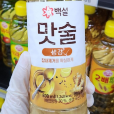 백설 맛술 생강, 9개, 800ml
