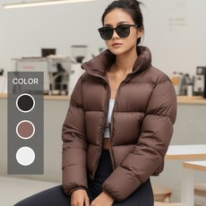 보물섬23 여성 오버핏 경량 숏패딩