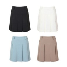 JDX 여성 언발란스 플리츠 큐롯 4종택1