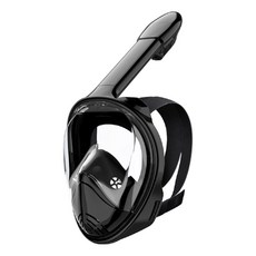 브리뷰 성인용 스노쿨링 마스크 풀페이스 스노클링 장비, 1.블랙