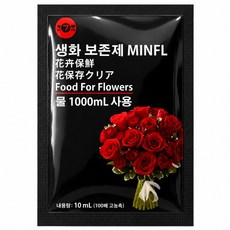 금구포장 민플 생화 보존제 절화 수명 연장제 꽃다발 보존제, 5개, 10ml